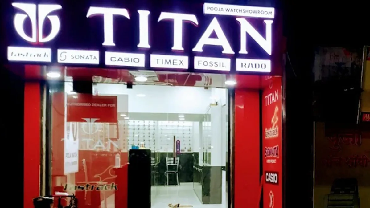 Pooja watch Titan showroom 1