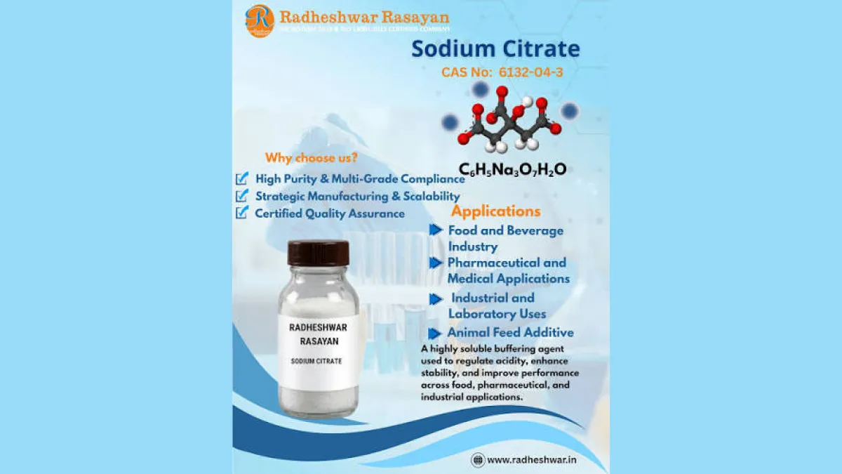 Sodium Acetate Trihydrate &amp; Butyrate Manufacturer -Radheshwar Rasayan 1