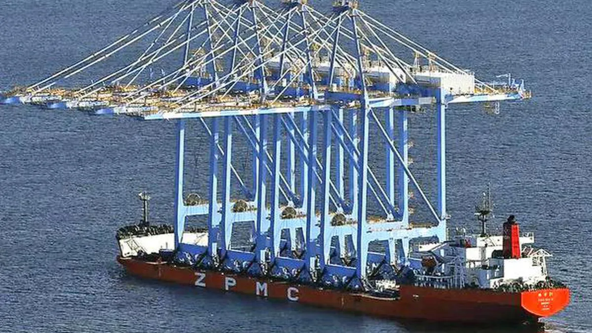 Minister for Ports announced that first ship carrying a consignment of cranes from China will dock at the Vizhinjam international seaport on October 4
