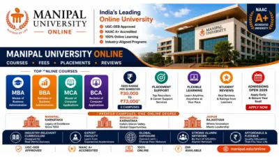 Manipal Online Admissions - UGC Approved Online University